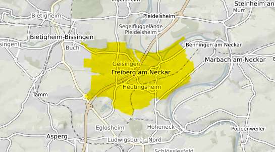 Immobilienpreisekarte Freiberg am Neckar
